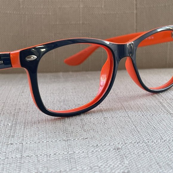 Ray-Ban Youth Eyeglasses Black/Orange Tone RJ8052S Glasses Frame - Picture 2 of 11